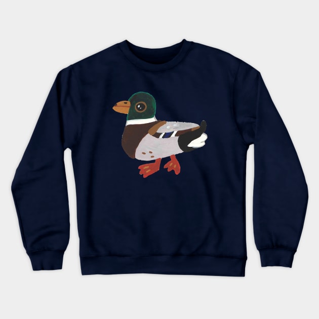 Mallard Duck Crewneck Sweatshirt by nokhookdesign